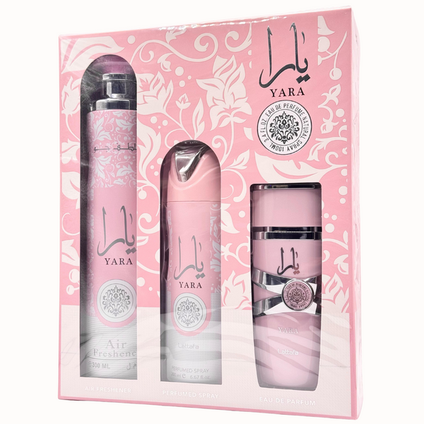 Lattafa Yara Set De 3 Piezas Para Mujer