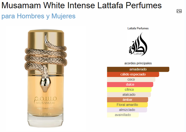 Lattafa Musamam White Intense Eau De Parfum 100ml Unisex