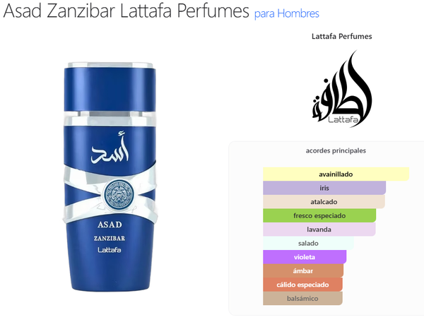 Asad Zanzibar + Asad Negro Lattafa Set 5th Anniversary 100ml/2 Eau De Parfum Para Hombre