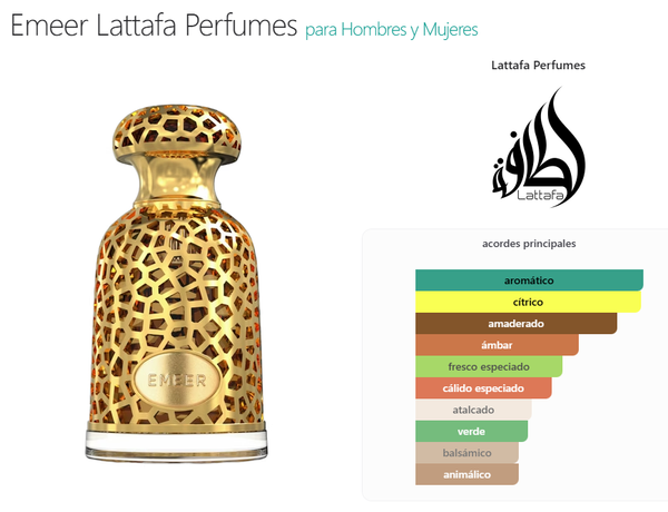 Lattafa Emeer 100ml Eau De Parfum Para Hombres