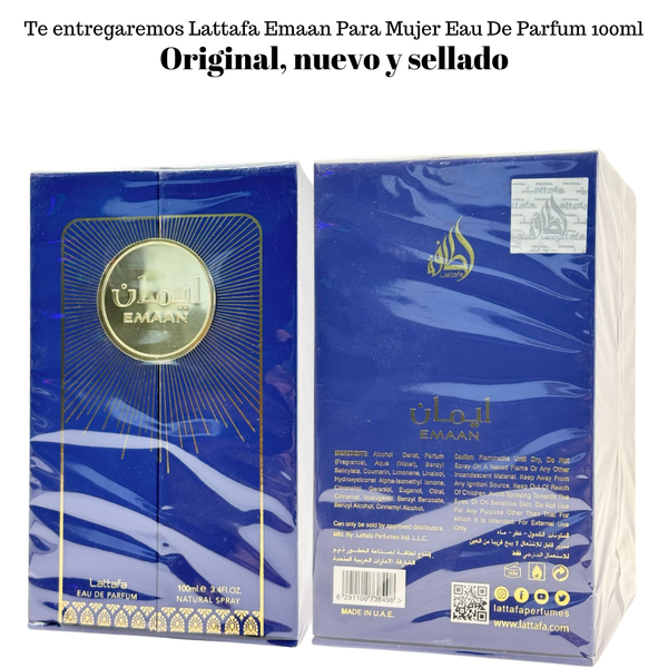 Lattafa Emaan 100ml Eau De Parfum Para Mujer