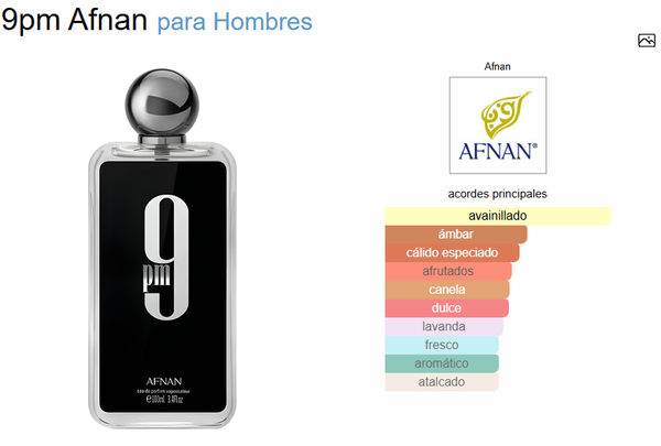 Afnan 9pm 100ml Eau De Parfum Para Hombre