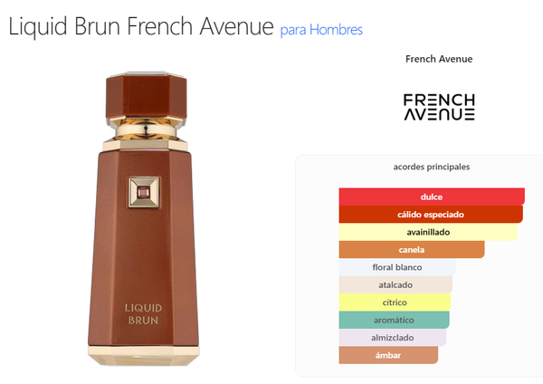 French Avenue Liquid Brun 100ml Eau De Parfum Para Hombre